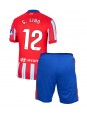 Atletico Madrid Samuel Lino #12 Kotipaita Lasten 2024-25 Lyhythihainen (+ shortsit)